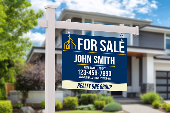 Custom yard sign example