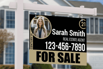 Aluminum sign